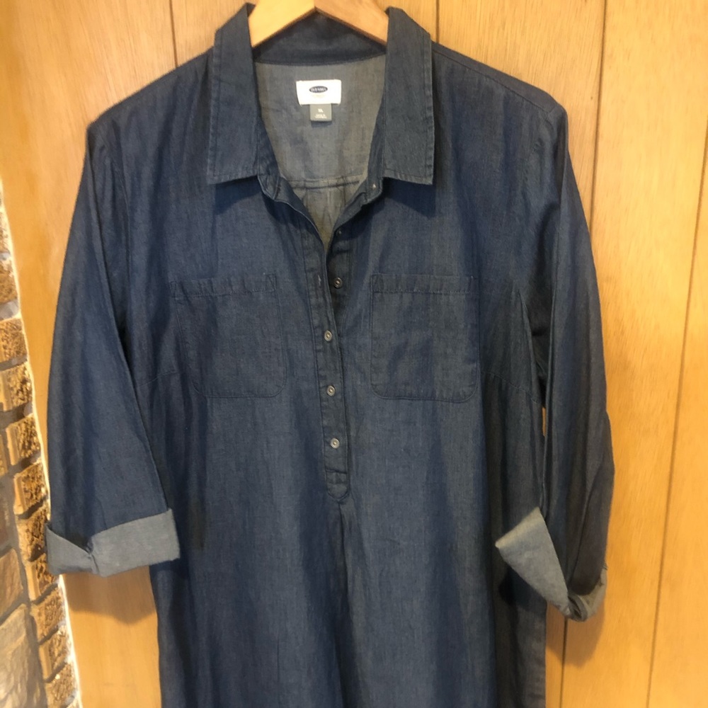 Long sleeve shirt dress